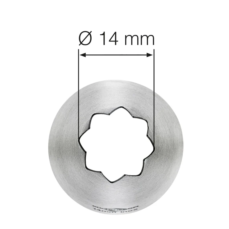 Küchenprofi Sterntülle 14 mm