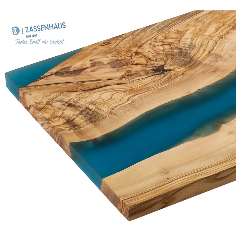 Zassenhaus Servierbrett, Olive blau 45 x 22 x 1,5 cm