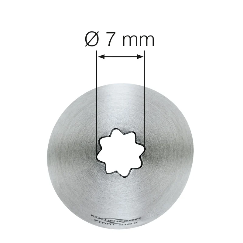Küchenprofi Sterntülle 7 mm