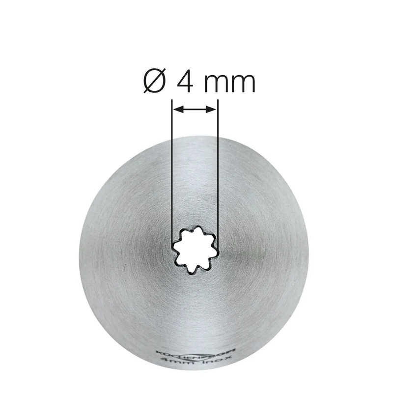 Küchenprofi Sterntülle 4 mm
