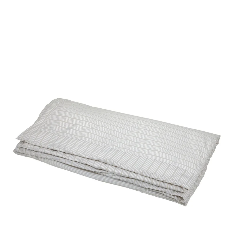Bettwäsche 200x220 cm Sand Beige/Streifen