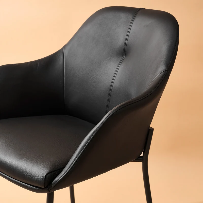 New Age Stuhl m. festen Beinen - leder
