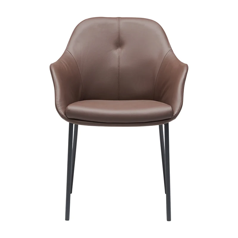 New Age Stuhl m. festen Beinen - leder