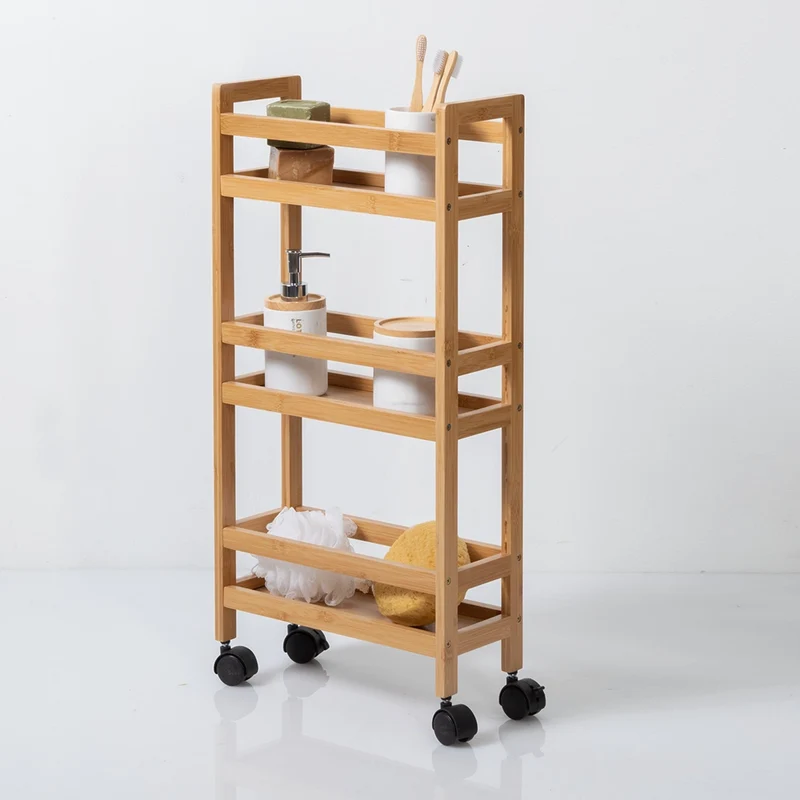 Schmaler Küchenwagen 3 Ebenen bamboo Five®