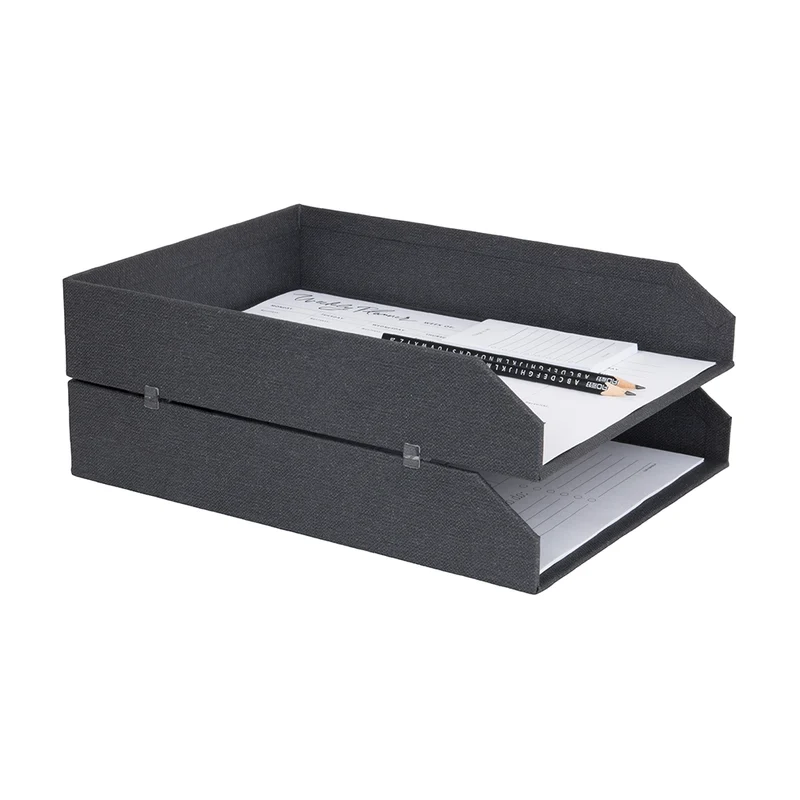 Stapelbare 2-teilige Briefablagen Bigso Box of Sweden