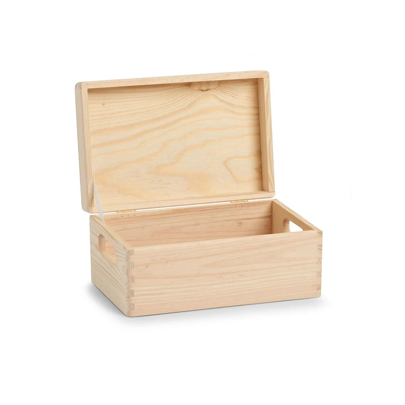 Holzkiste mit Deckel 30x20x14 cm Zeller