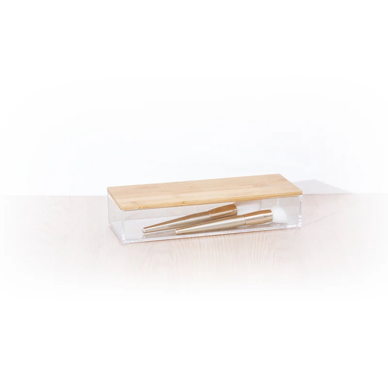 Aufbewahrungsbehälter mit Bambusdeckel 25,5x9,5 cm Five® - Selena