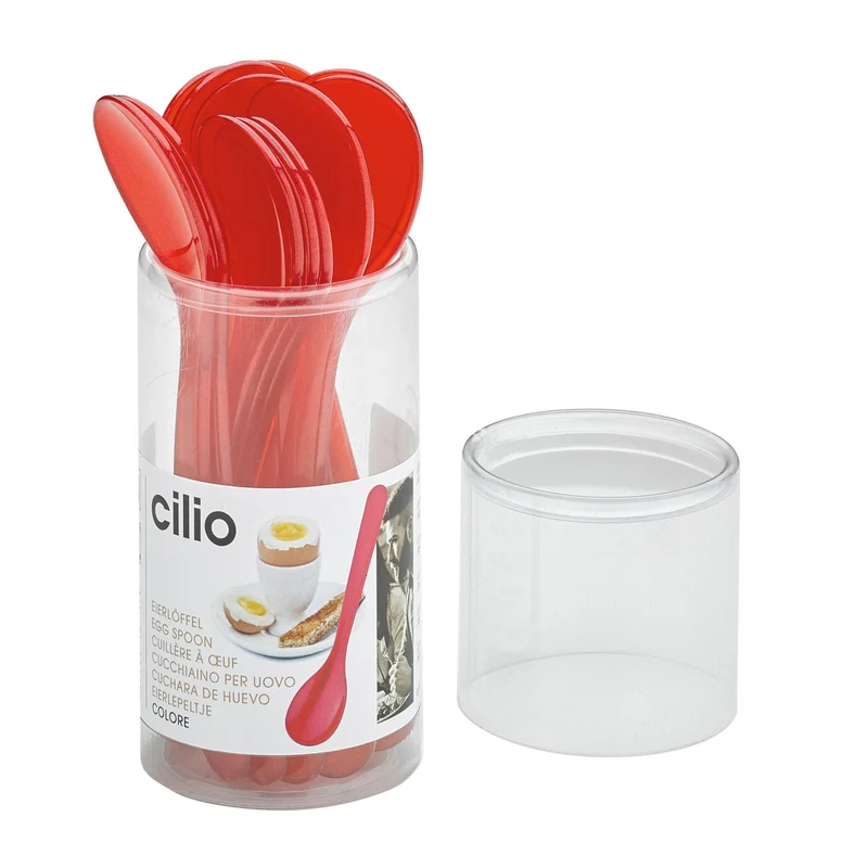 Cilio Eierlöffel COLORE rot
