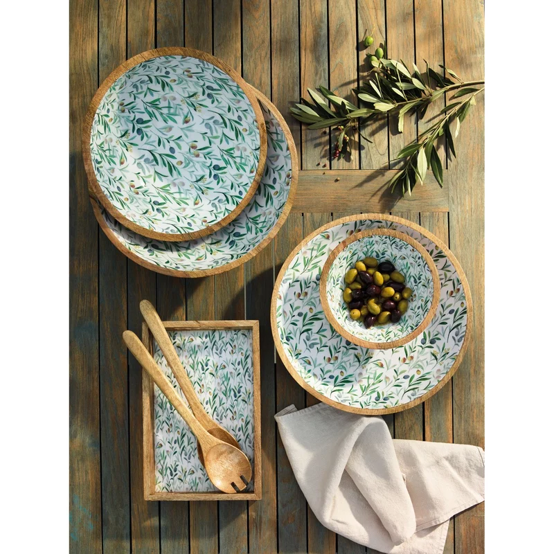 ZASSENHAUS Schüssel OLIVE, Mango, Ø 35 cm x 12 cm