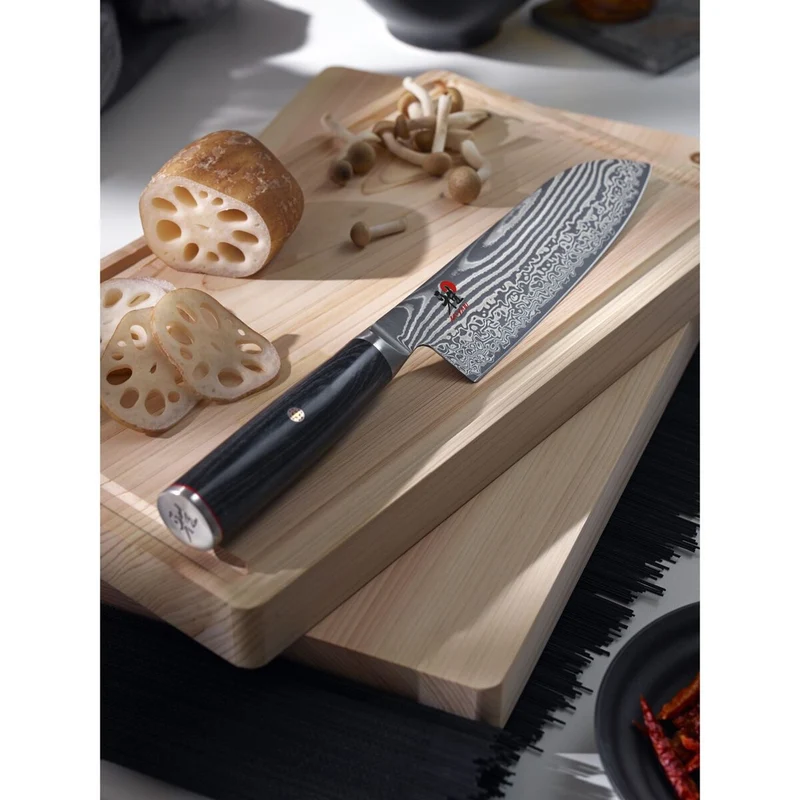 MIYABI Santokumesser, 18 cm | Schwarz