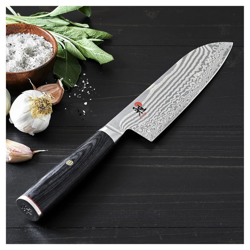 MIYABI Santokumesser, 18 cm | Schwarz