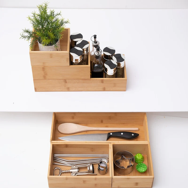 Schubladenfächer Holz 3-teilig Five®