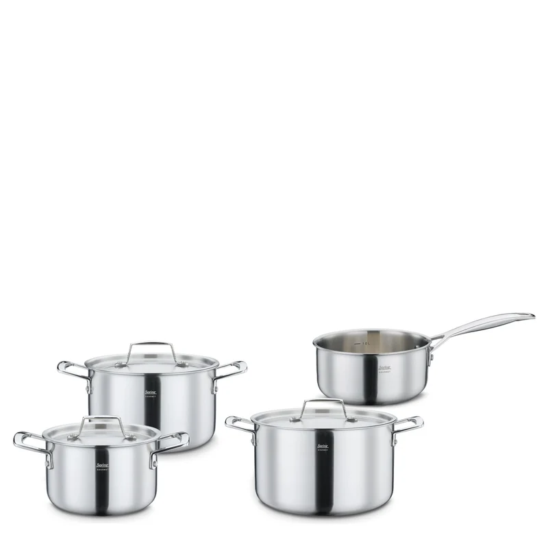 SPRING Topf-Set GOURMET 4-teilig, mit Stielkasserolle