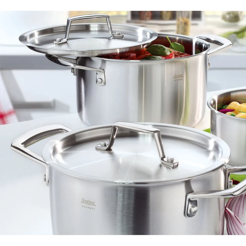 SPRING Topf-Set GOURMET 4-teilig, mit Stielkasserolle