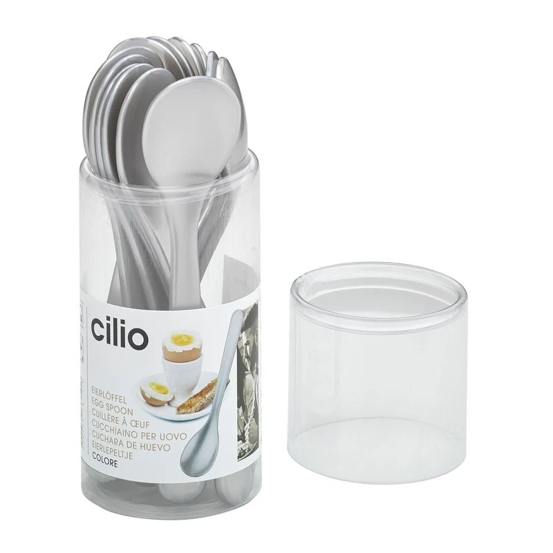 Cilio Eierlöffel COLORE silber