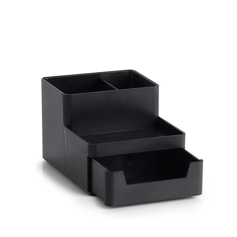 Schreibtisch-Organizer schwarz Briefablage Zeller