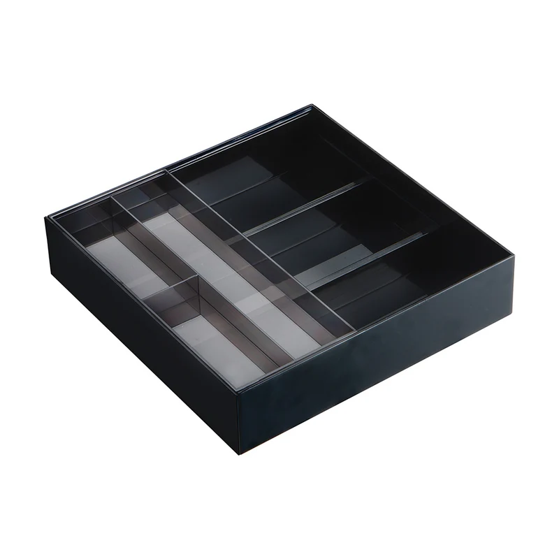 Besteckkasten ausziehbar schwarz Yamazaki