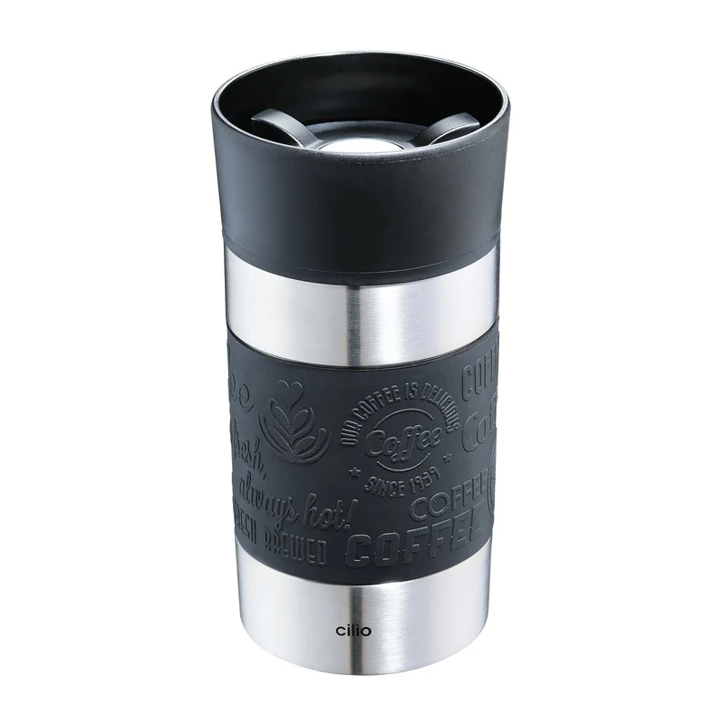 Cilio Isoliertrinkbecher VIAGGIO 300 ml schwarz
