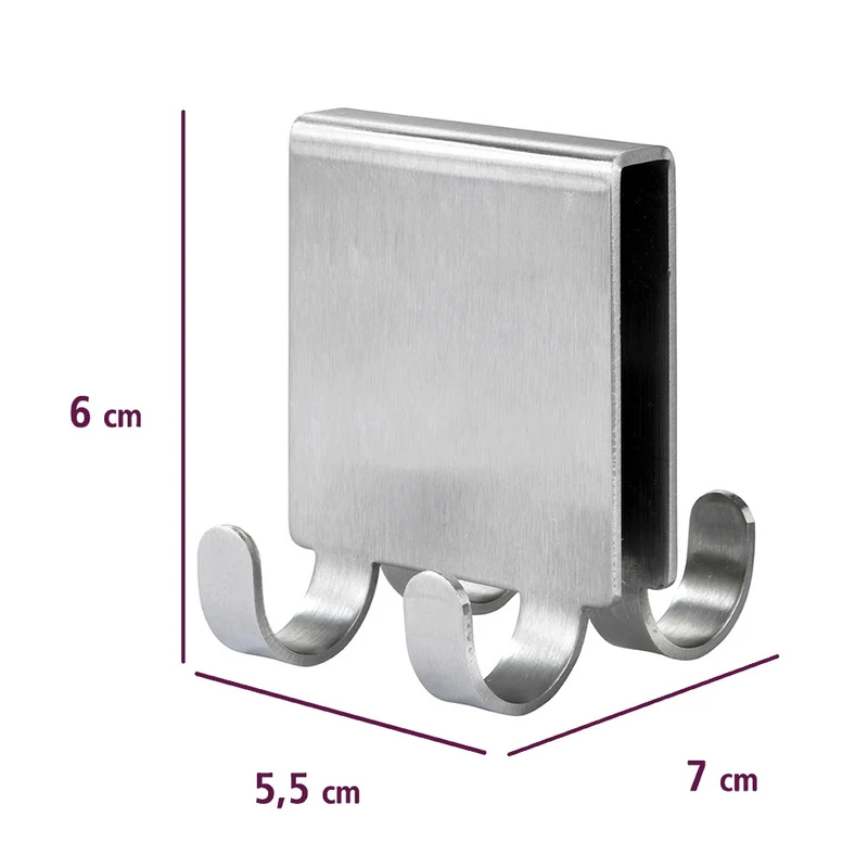 Haken für Duschwand schwarz Wenko