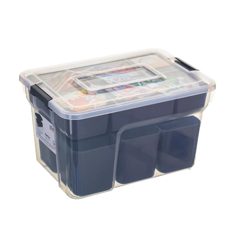 Aufbewahrungsbox 8 Liter mit 7 herausnehmbaren Fächern Five®