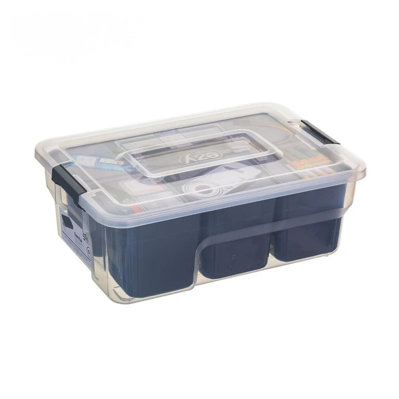 Aufbewahrungsbox 5 Liter mit 4 herausnehmbaren Fächern Five®