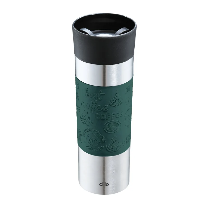 Cilio Isoliertrinkbecher VIAGGIO 500 ml dunkelgrün