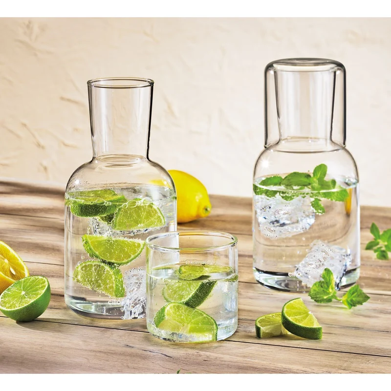 CILIO Wasserkaraffe mit Trinkglas LORENZO