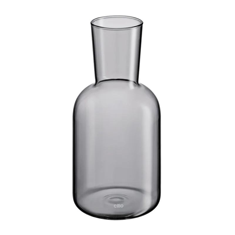 CILIO Wasserkaraffe mit Trinkglas LORENZO grau