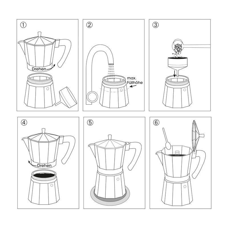Cilio Espressokocher CLASSICO NATURA 6T