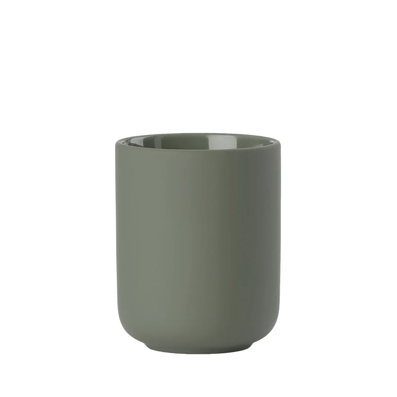 Ume Zahnbürstenbecher olive green