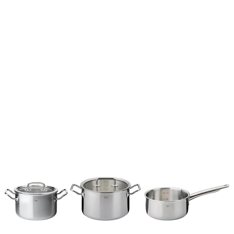 SPRING Topf-Set mit Glasdeckel BRIGADE BASIC 3-teilig