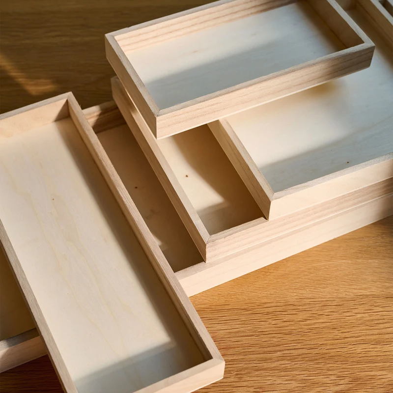 Dekotablett aus Holz