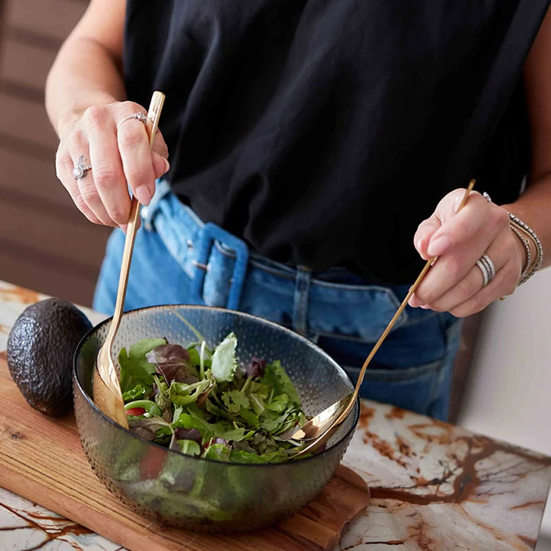 RAW Salatsbesteck goldfarben