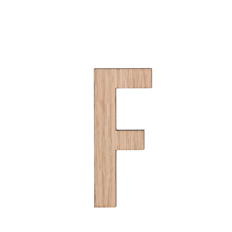Buchstabe F Helle Eiche