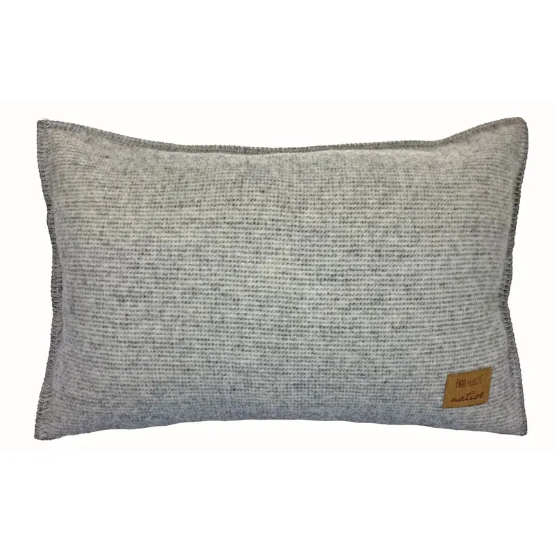 Eagle Products Kissenbezug Curt - native, 40x60 cm, mittelgrau, weiß