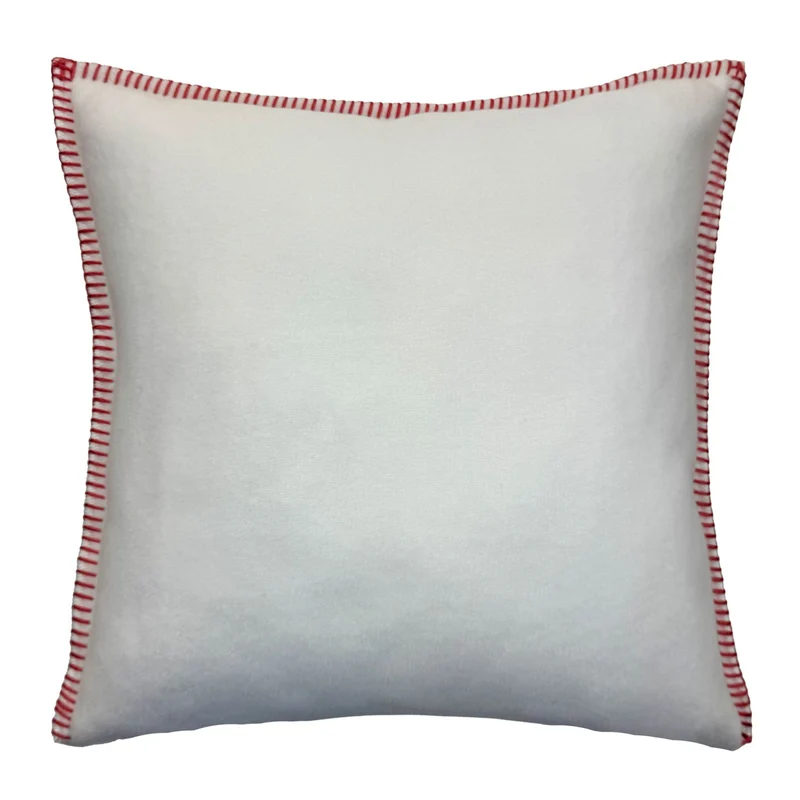 Eagle Products Kissenbezug LISSY , 40 x 40 cm, wollweiß, Kammstich rosa
