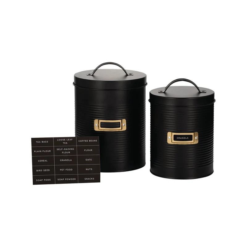 TYPHOON Otto Vorratsbehälter 2er Set, 3,5L + 2,4L, Personalisierbar