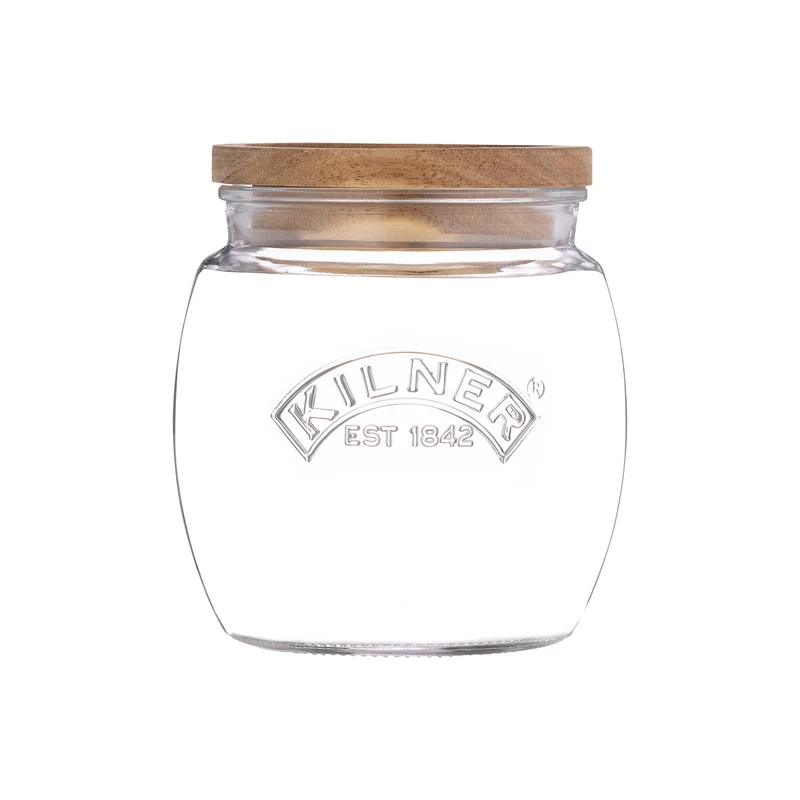 KILNER Universal Glas mit Holzdeckel, 850ml