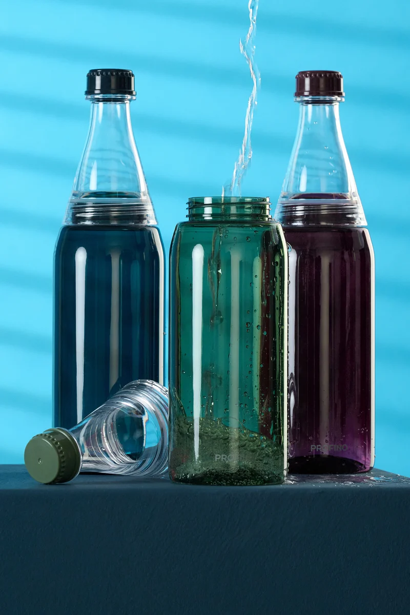 PROFINO Wasserflasche "Sparkle" 750ml, Burgund
