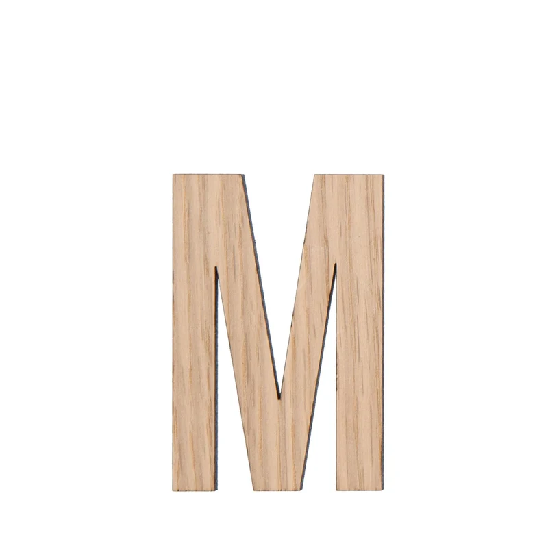 Buchstabe M Helle Eiche