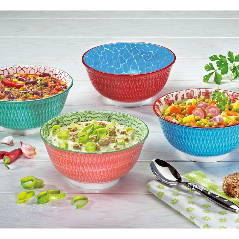 Cilio Bowl AMICI Rauten blau 18 cm