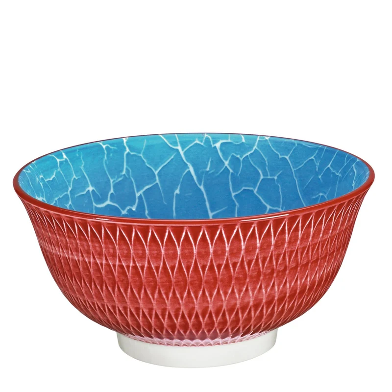 Cilio Bowl AMICI Rauten rot 15,5 cm