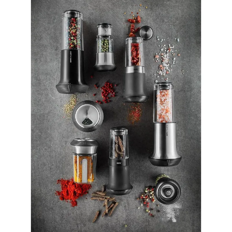 GEFU Pfeffermühle mit Salzstreuer X-PLOSION®, schwarz
