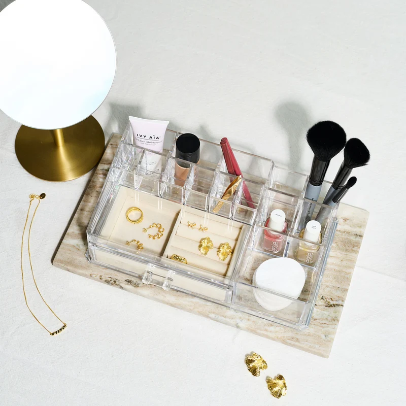 Acryl Organizer mit Schublade
