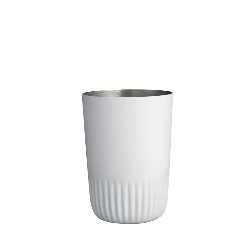 Plissé Zahnbürstbecher Weiß
