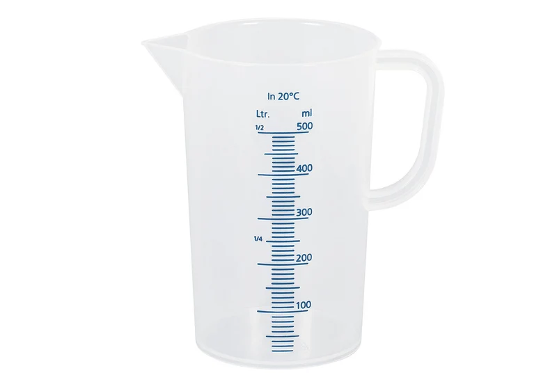 Messbecher 0,5l transparent