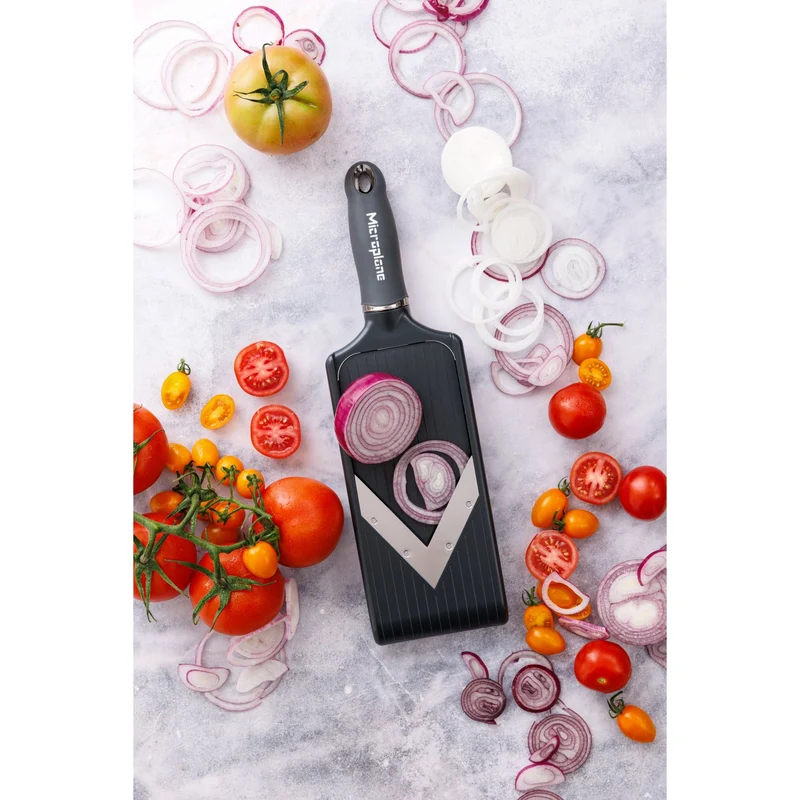 Microplane - Verstellbarer V-Hobel - Pure Cut Anthrazit Grau