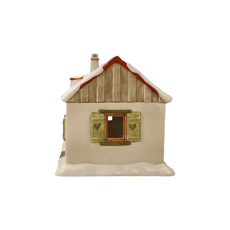 Goebel Verschneites Landhaus Windlicht