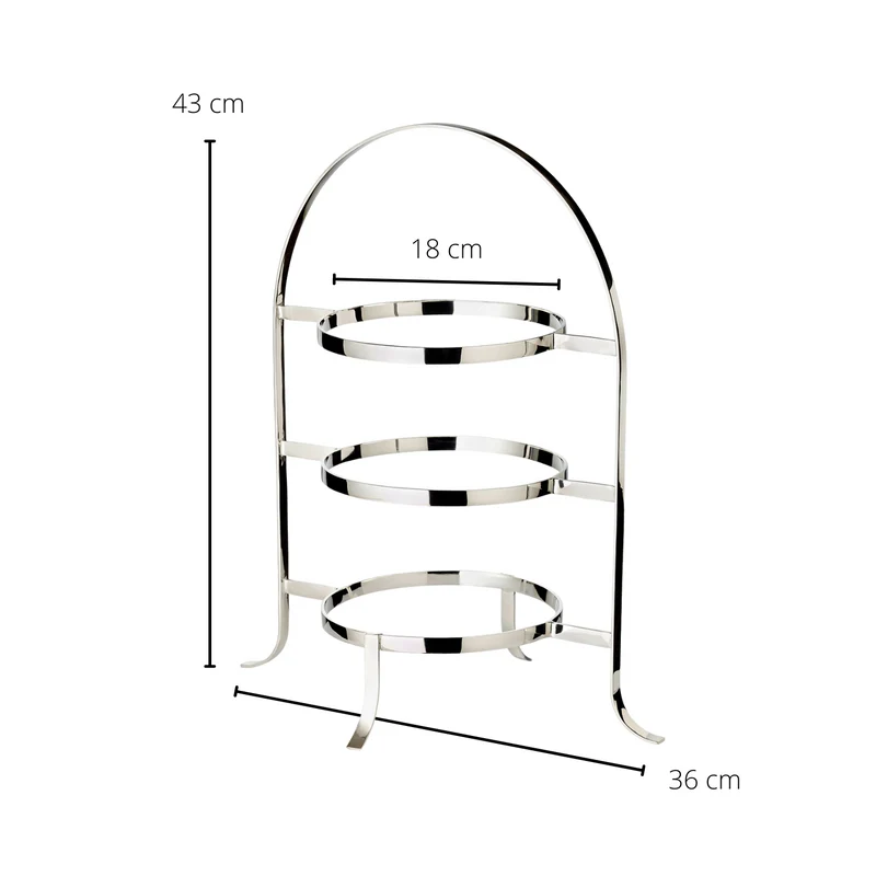 EDZARD Telleretagere Sina für 3 Teller H 42 cm