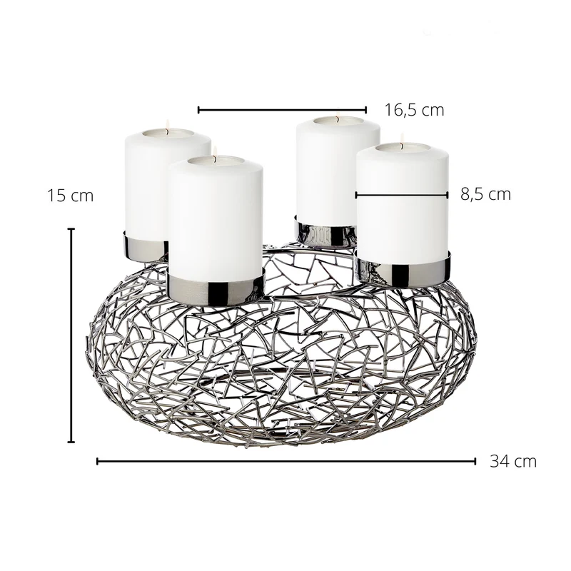 EDZARD Adventskranz Milano Ø 35 cm